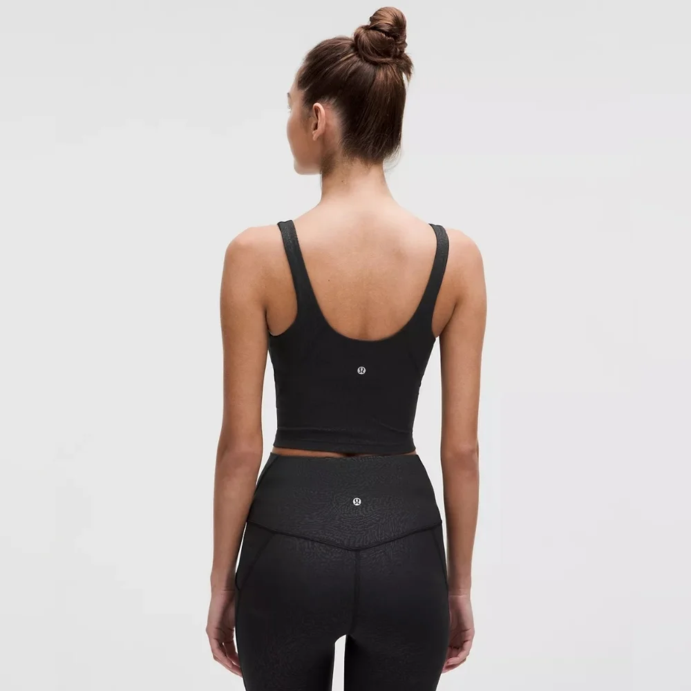 lululemon Align™ Tank Top Light Support, A/B Cup In Ripple Imbossed Black